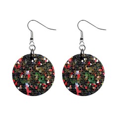 Colorful Abstract Background Mini Button Earrings by Proyonanggan