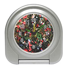 Colorful Abstract Background Travel Alarm Clock by Proyonanggan