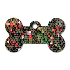 Colorful Abstract Background Dog Tag Bone (one Side) by Proyonanggan