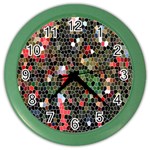 Colorful Abstract Background Color Wall Clock Front