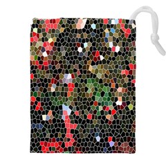 Colorful Abstract Background Drawstring Pouch (4xl) by Proyonanggan