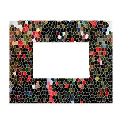 Colorful Abstract Background White Tabletop Photo Frame 4 x6  by Proyonanggan