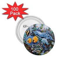 Colorful Aquatic Life Wall Mural 1 75  Buttons (100 Pack)  by Proyonanggan