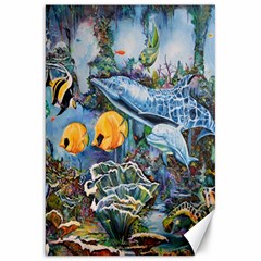 Colorful Aquatic Life Wall Mural Canvas 20  X 30  by Proyonanggan