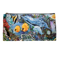 Colorful Aquatic Life Wall Mural Pencil Case by Proyonanggan