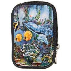 Colorful Aquatic Life Wall Mural Compact Camera Leather Case by Proyonanggan