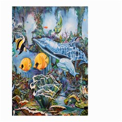 Colorful Aquatic Life Wall Mural Small Garden Flag (two Sides) by Proyonanggan