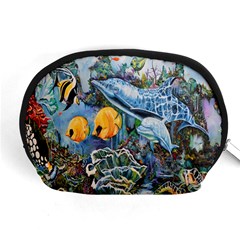 Colorful Aquatic Life Wall Mural Accessory Pouch (medium) by Proyonanggan