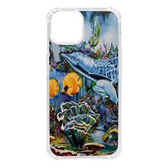 Colorful Aquatic Life Wall Mural Iphone 14 Tpu Uv Print Case