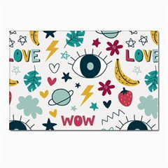 Love Pattern Postcard 4 x 6  (pkg Of 10) by Proyonanggan