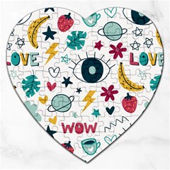 Love Pattern Jigsaw Puzzle (heart)