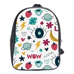 Love Pattern School Bag (large) by Proyonanggan