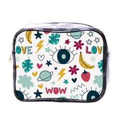 Love Pattern Mini Toiletries Bag (one Side)