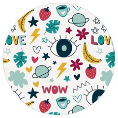 Love Pattern Round Trivet