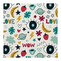 Love Pattern Banner And Sign 3  X 3 