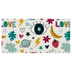 Love Pattern Banner And Sign 8  X 4  by Proyonanggan