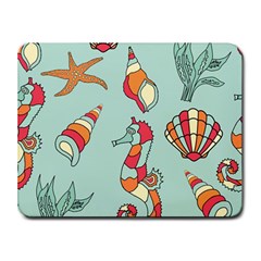 Seahorse Seashell Starfish Shell Small Mousepad by Proyonanggan