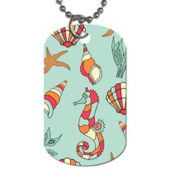 Seahorse Seashell Starfish Shell Dog Tag (two Sides) by Proyonanggan