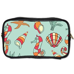 Seahorse Seashell Starfish Shell Toiletries Bag (Two Sides)