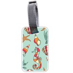 Seahorse Seashell Starfish Shell Luggage Tag (two sides) Front