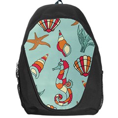 Seahorse Seashell Starfish Shell Backpack Bag