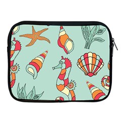 Seahorse Seashell Starfish Shell Apple iPad 2/3/4 Zipper Cases