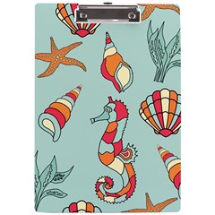 Seahorse Seashell Starfish Shell A4 Acrylic Clipboard