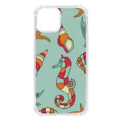 Seahorse Seashell Starfish Shell iPhone 14 TPU UV Print Case