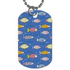 Sea Fish Blue Submarine Animal Dog Tag (one Side) by Proyonanggan