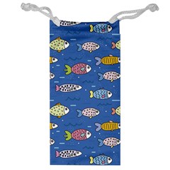 Sea Fish Blue Submarine Animal Jewelry Bag by Proyonanggan