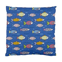 Sea Fish Blue Submarine Animal Standard Cushion Case (two Sides)