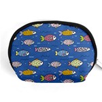 Sea Fish Blue Submarine Animal Accessory Pouch (Medium) Front