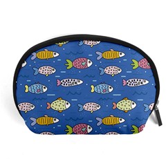 Sea Fish Blue Submarine Animal Accessory Pouch (large) by Proyonanggan