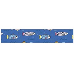 Sea Fish Blue Submarine Animal Large Premium Plush Fleece Scarf 