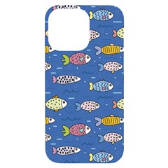 Sea Fish Blue Submarine Animal Iphone 14 Pro Max Black Uv Print Case