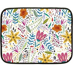 Flowers Nature Wallpaper Background Two Sides Fleece Blanket (mini)