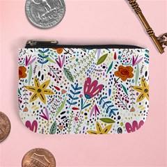 Flowers Nature Wallpaper Background Mini Coin Purse by Proyonanggan