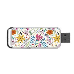 Flowers Nature Wallpaper Background Portable Usb Flash (one Side)