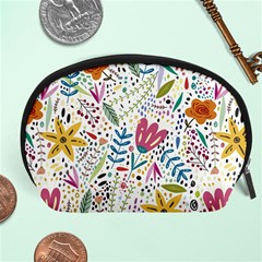 Flowers Nature Wallpaper Background Accessory Pouch (large)