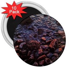 Twilight Treasures: Rocky Beachscape  3  Magnets (10 Pack)  by dflcprintsclothing