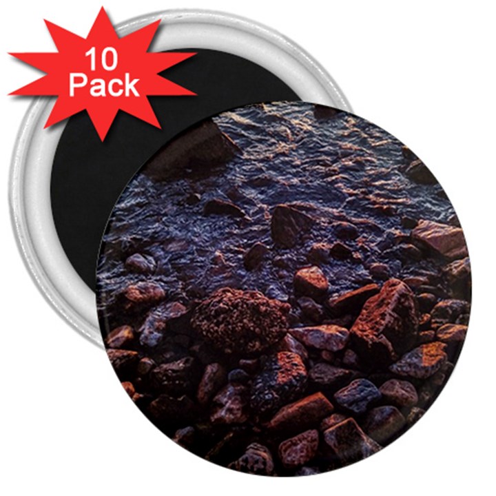 Twilight Treasures: Rocky Beachscape  3  Magnets (10 pack) 