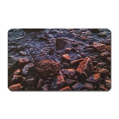 Twilight Treasures: Rocky Beachscape  Magnet (rectangular) by dflcprintsclothing