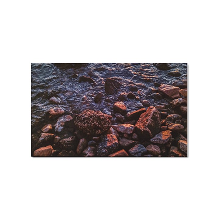 Twilight Treasures: Rocky Beachscape  Sticker Rectangular (100 pack)