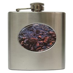 Twilight Treasures: Rocky Beachscape  Hip Flask (6 Oz) by dflcprintsclothing