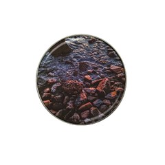 Twilight Treasures: Rocky Beachscape  Hat Clip Ball Marker