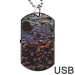 Twilight Treasures: Rocky Beachscape  Dog Tag USB Flash (One Side) Front