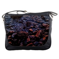 Twilight Treasures: Rocky Beachscape  Messenger Bag by dflcprintsclothing