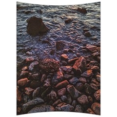 Twilight Treasures: Rocky Beachscape  Back Support Cushion by dflcprintsclothing