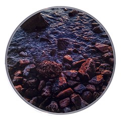 Twilight Treasures: Rocky Beachscape  Wireless Fast Charger(white) by dflcprintsclothing