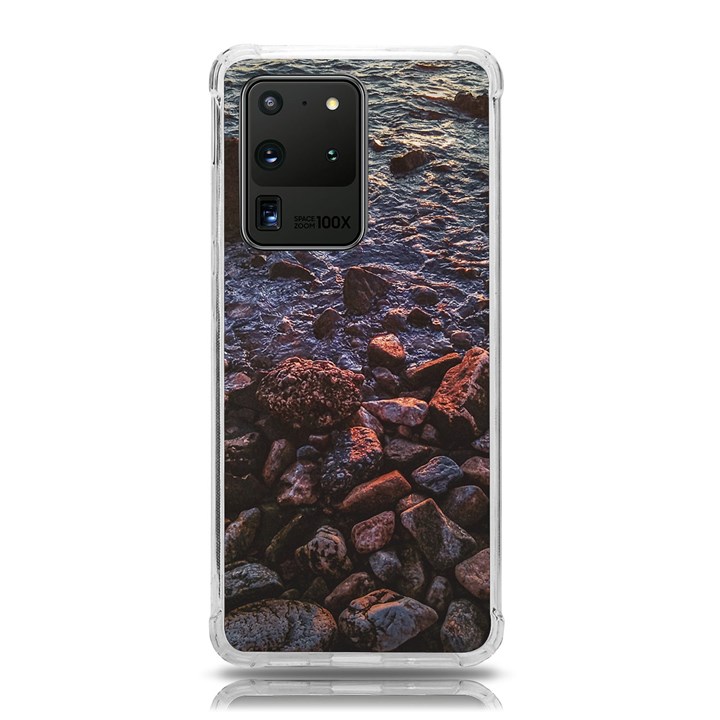 Twilight Treasures: Rocky Beachscape  Samsung Galaxy S20 Ultra 6.9 Inch TPU UV Case